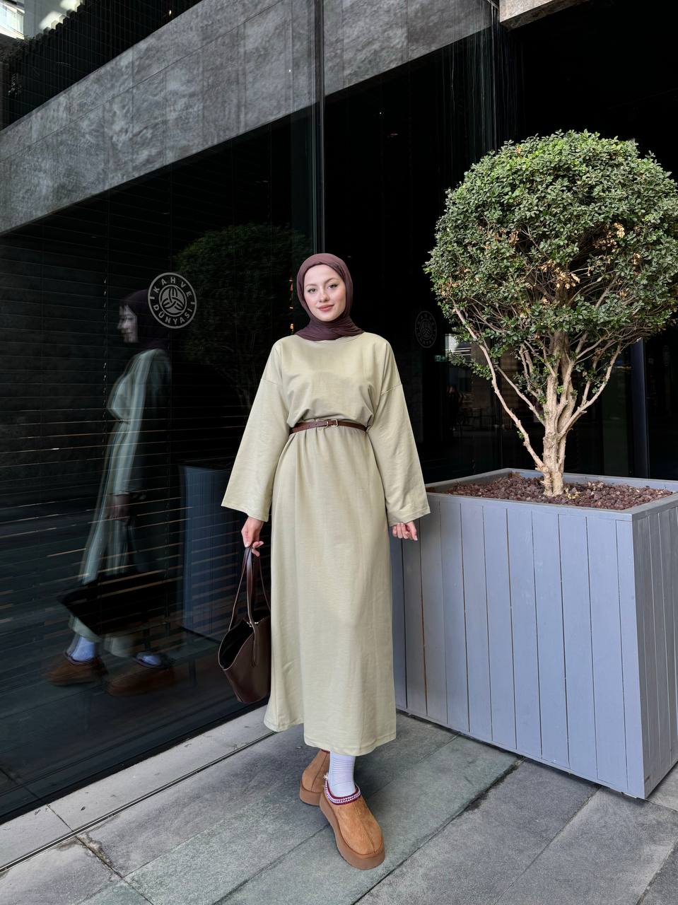 Loose fit maxi dress