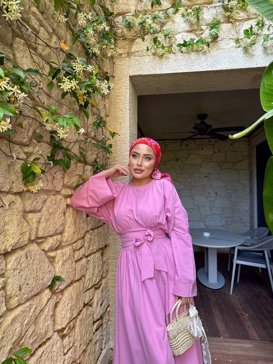 Luna Waist-Tie Maxi Dress