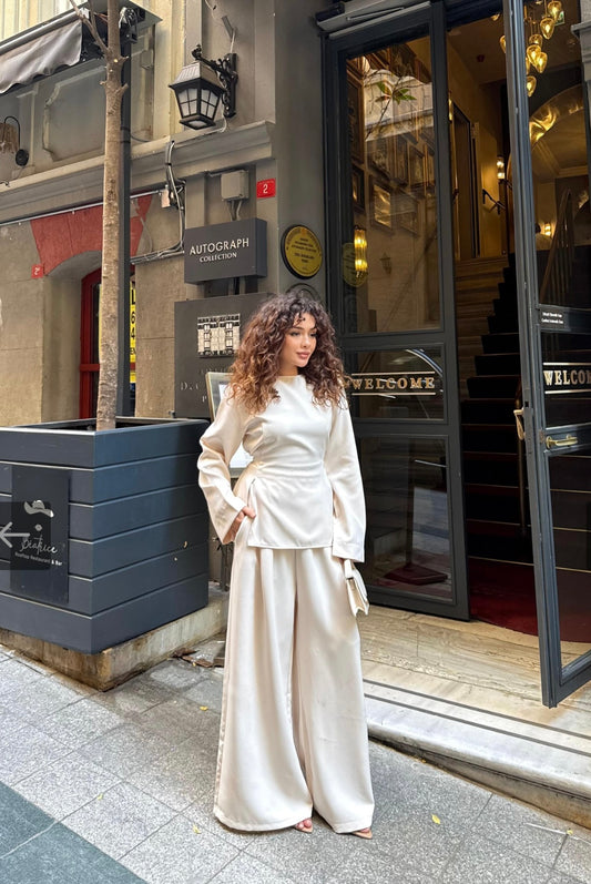 Nora fitted-waist set