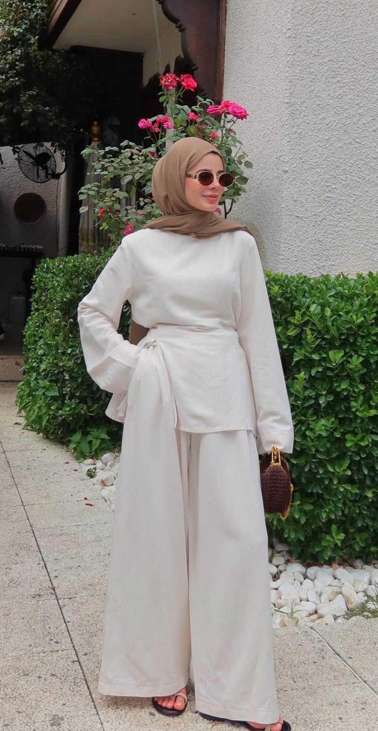 Nora fitted-waist set