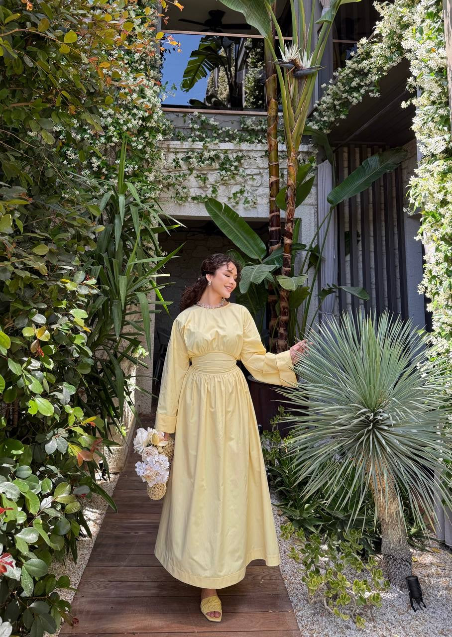 Luna Waist-Tie Maxi Dress