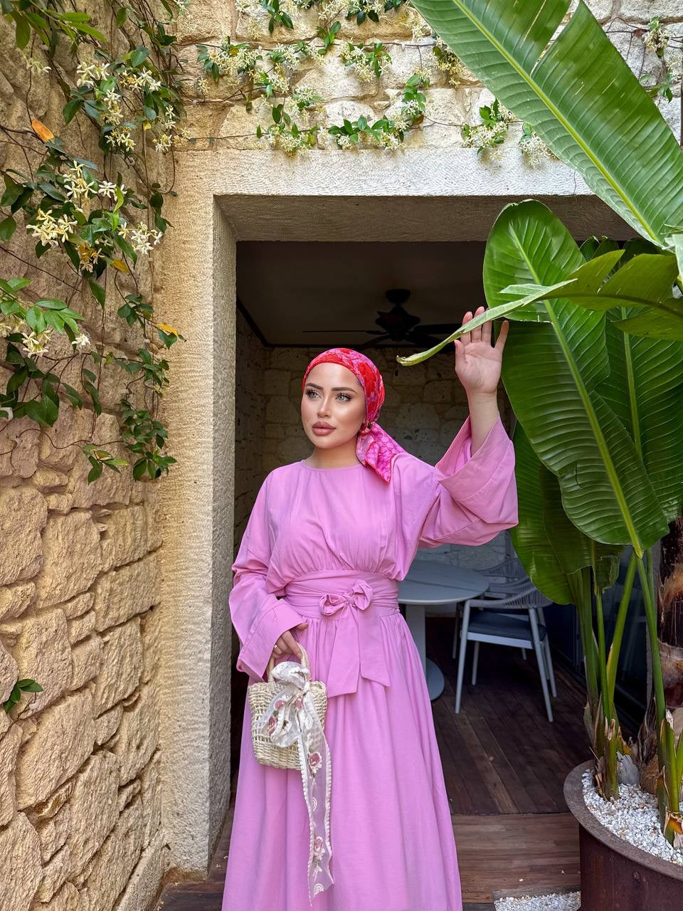 Luna Waist-Tie Maxi Dress
