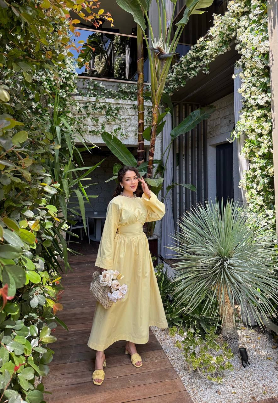 Luna Waist-Tie Maxi Dress