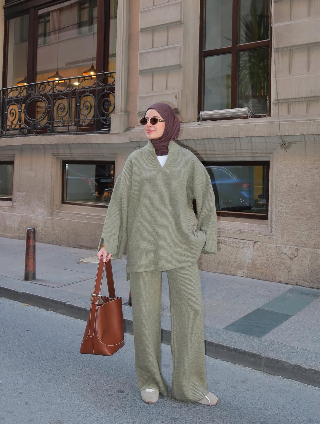 Sage green triko set