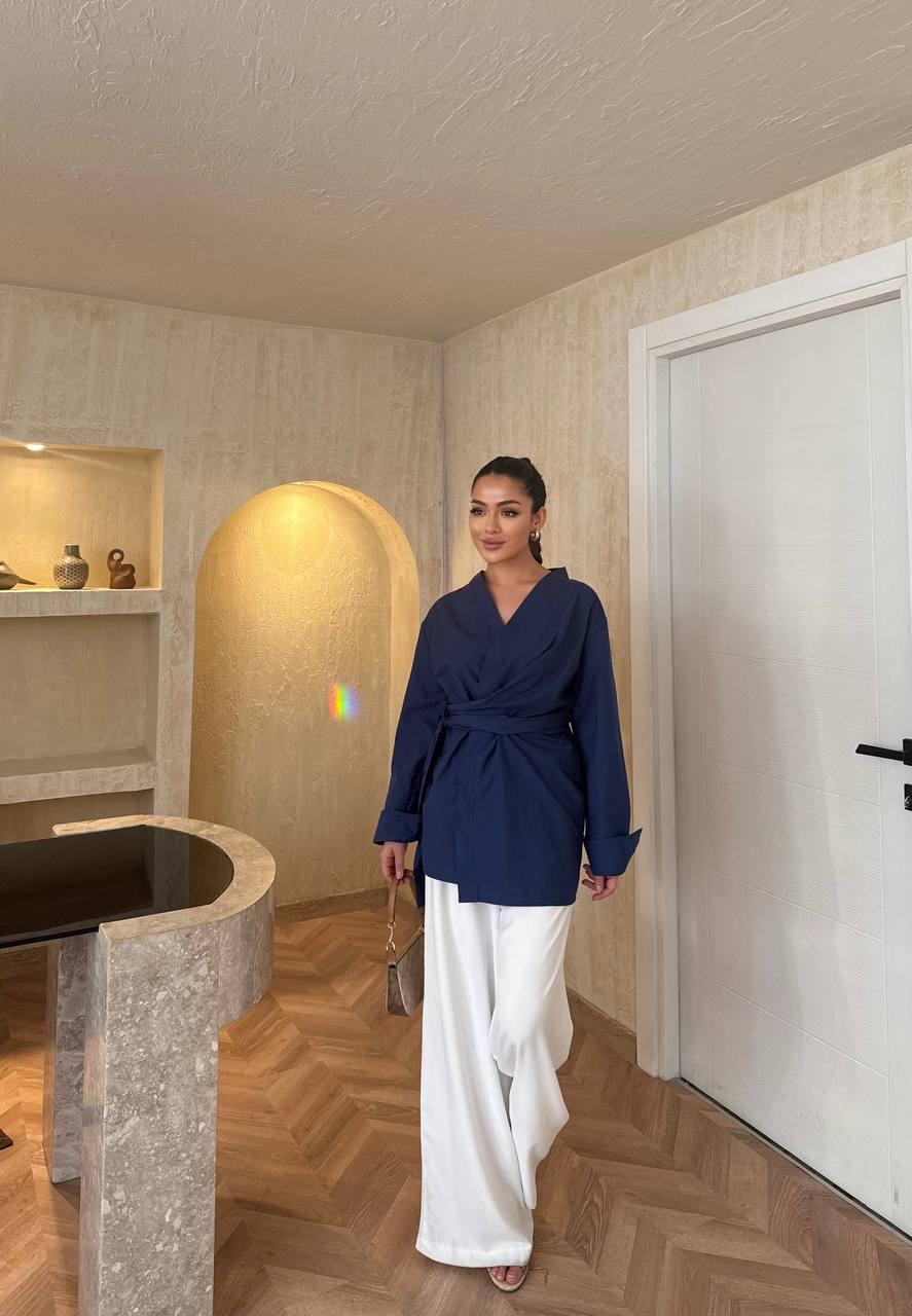 Kimono style wrap top