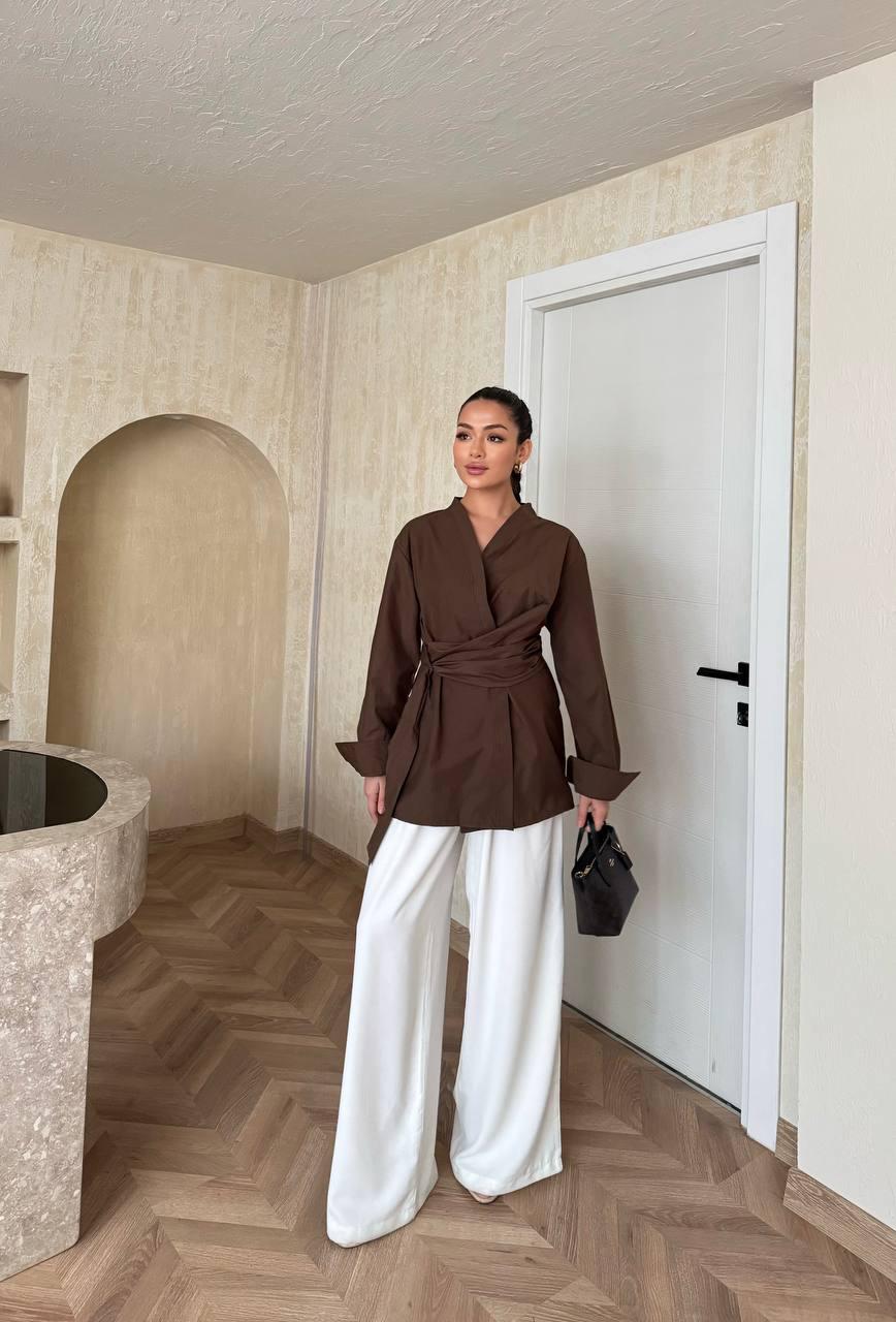 Kimono style wrap top