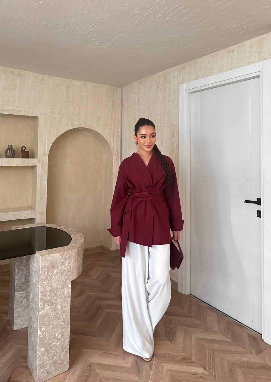 Kimono style wrap top