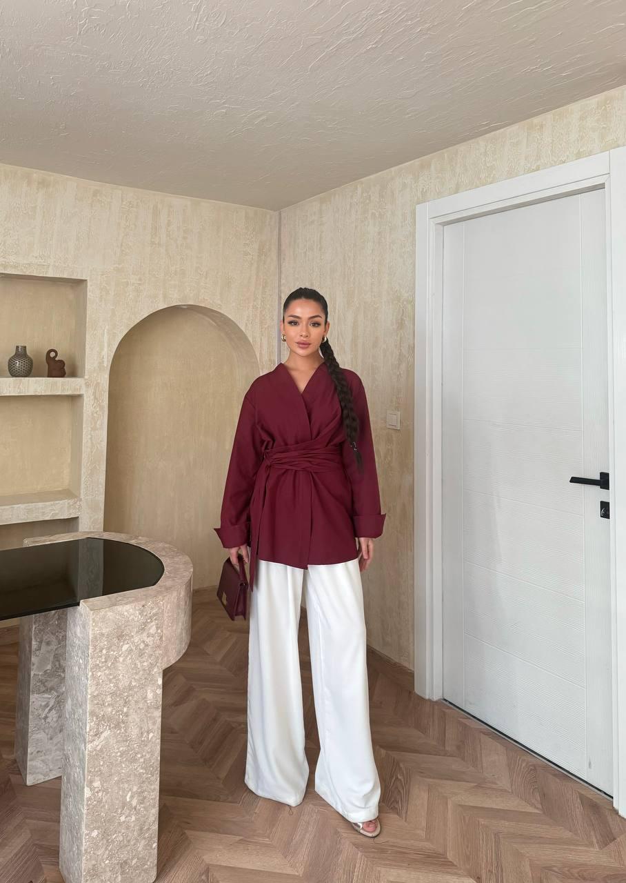 Kimono style wrap top